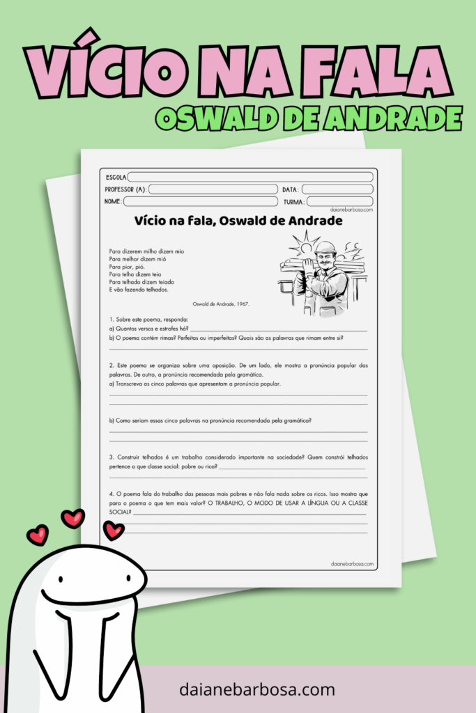 Vício na fala, Oswald de Andrade